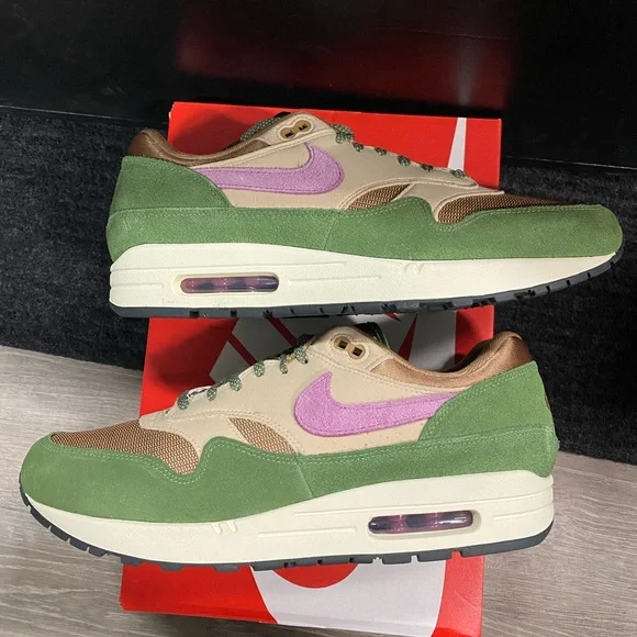 Nike Air Max 1 NH Treeline/Light Bordeaux DR9773 300 sz11.5 420 - Picture 2 of 6